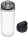 زجاجة YETI Rambler سعة 26 أونصة، معزولة بتفريغ الهواء، مصنوعة من الفولاذ المقاوم للصدأ مع غطاء للشرب السريع، لون أبيض.