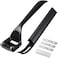 Mudder Set of 8, Metal Leather Skiver and Safety Beveler DIY Cutting Tool Kits with 6 Pieces Skiver Blades for Leather Craft DIY and Leather Making.