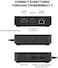 Belkin Thunderbolt 3 Dock Core مع كابل Thunderbolt 3 (Thunderbolt Dock لنظامي التشغيل Mac وWindows، دقة 4K مزدوجة بمعدل 60 هرتز، سرعات نقل بيانات 40 جيجابت في الثانية، شحن 60 واط من المصدر (F4U110bt).