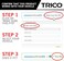 شفرات مساحات الزجاج الأمامي البديلة للسيارات من Trico Gold مقاس 2418 بوصة، عبوة من قطعتين (18-2418).