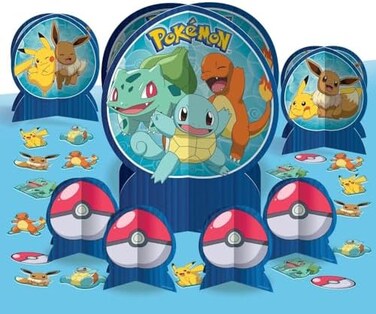 amscan Pokemon 3D Cardstock Decorating Kit - 23pc.