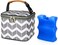 BABEYER Insulated Bottle Bag with Ice Pack Fits 4 Large Baby Bottles Up to 5 Ounce, Cooler Bag Great for Nursing Mom Daycare.