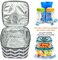 BABEYER Insulated Bottle Bag with Ice Pack Fits 4 Large Baby Bottles Up to 5 Ounce, Cooler Bag Great for Nursing Mom Daycare.