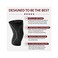 Rymora Knee Support Sleeve for Men and Women (Black(Single Wrap(M - Medium- Compression Brace for Ligament Injury, Joint Pain Relief, Running, Arthritis, ACL, MCL, Sport.