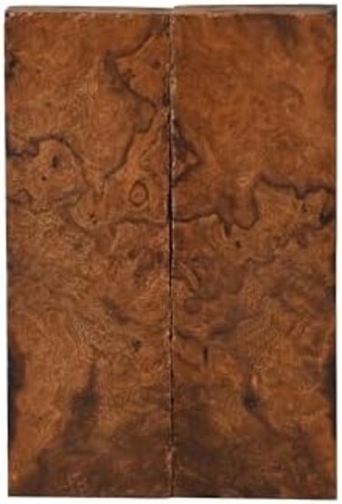 IECAP LLC Bookmatched Ironwood (Burl Ball PatternKnife Scales &ndash; Knife Makers Material &ndash; Size 5 1/8 x 1 3/4 x 1/2 Inches - 2 Pairs.