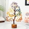 Crocon Seven Chakra Gemstone Money Tree Feng Shui Bonsai for Chakra Stone Balancing Reiki Crystal Healing Home Decoration Gifts Good Luck Sculpture Wealth Spiritual Ornaments Figurine Size: 10-1.