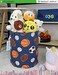 LANGYASHAN Laundry Basket Canvas Collapsible Organizer Storage Basket for Boys Girls Laundry Hamper Toy Bins Gift Baskets Bedroom Clothes Children Nursery (Navy Ball Game.
