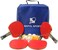 MAPOL Quality Ping Pong Paddle Set - 4 Professional Table Tennis Rackets/Paddles - 8 Premium 3-Star Balls, Portable Cover Case Holder Included.