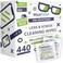 Maxi Clean Lens Wipes - 440 Pre-moistened Eyeglass Cleaning Wipes - Cleaner for Glasses, Laptops Screens, Binoculars, Optical Lens, Watch Screens, Made in Europe.
