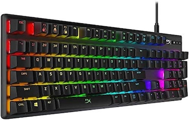 HyperX Alloy Origins - Mechanical Gaming Keyboard, Software-Controlled LightMacro Customization, Compact Form Factor, RGB LED Backlit Tactile Aqua Switch.