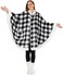 PAVILIA Angel Wrap Hooded Blanket, Wearable Blanket Women, Cozy Poncho Wrap Throw for Adult, Plush Sherpa Fleece Cape Shawl.