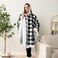 PAVILIA Angel Wrap Hooded Blanket, Wearable Blanket Women, Cozy Poncho Wrap Throw for Adult, Plush Sherpa Fleece Cape Shawl.