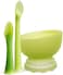 Olababy 3 Piece Parent Led and Baby Led Weaning First Feeding Set, Includes Training Spoon, Feeding Spoon and Steambowl.