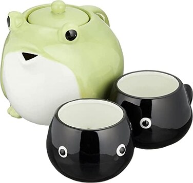 Sun Art San Gift Goods Store Frog Teapot and Tea Cup.
