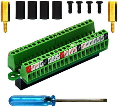 OONO Ultra-Small RPi GPIO Terminal Block Breakout Board Module, for Raspberry Pi.