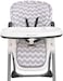 Sumersault Soft Gray and White Chevron High Chair PadEasy to Install Replacement CushionFits Most 3-5 Point Harness High Chairs.