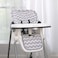 Sumersault Soft Gray and White Chevron High Chair PadEasy to Install Replacement CushionFits Most 3-5 Point Harness High Chairs.