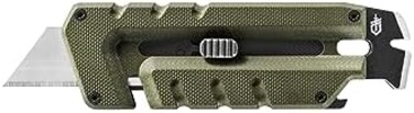 Gerber Gear Prybrid Utility Knife with Pry Bar - Multi-Tool Pocket Razor Knife with Retractable Knife Blade - EDC Knife - Green.