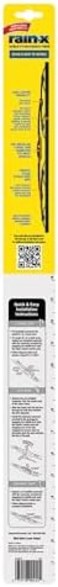 شفرة ماسحة الزجاج الأمامي التقليدية Rain-X 820148 WeatherBeater لجميع الفصول بجودة OEM - 24 بوصة و 18 بوصة (عبوة كومبو).