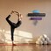 Wallniture Guru Wall Mount Yoga Mat Home Gym Equipment Resistance Bands and Foam Roller Holder with 3 Hooks 3 Sectional Metal White.