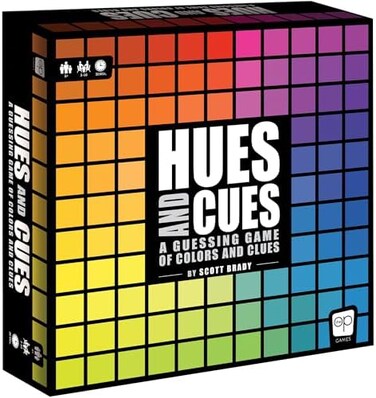 USAopoly Hues and Cues: Multicolor Party Board Game for 3 to 10 Players, Ages 9.