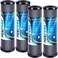 خرطوشة فلتر مياه كربونية ورواسب منزلية كاملة من ICEPURE 1 ميكرون 2.5 بوصة × 10 بوصة متوافقة مع DuPont WFPFC8002، WFPFC9001، SCWH-5، WHCF-WHWC، WHCF-WHWC، FXWTC، CBC-10، وحدة التناضح العكسي، عبوة من 4