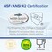 خرطوشة فلتر مياه كربونية ورواسب منزلية كاملة من ICEPURE 1 ميكرون 2.5 بوصة × 10 بوصة متوافقة مع DuPont WFPFC8002، WFPFC9001، SCWH-5، WHCF-WHWC، WHCF-WHWC، FXWTC، CBC-10، وحدة التناضح العكسي، عبوة من 4
