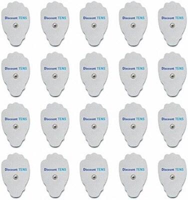 Discount TENS Electrodes, Super Value 20 Replacement Electrode Pads for Units, Snap Unit Electrodes.