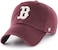 47 Brand Boston Red Sox Clean Up Hat Cap Dark Maroon/Off White.