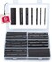 Wirefy 180 PCS Heat Shrink Tubing Kit - 3:1 Dual Wall Tube - Adhesive Lined - Marine Shrink Tubing - Black.
