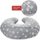 Moonsea Grey Star Nursing Pillow Cover, SoftBreathable, Fits 22. 5 x 18 Inch Boppy Pillows, Machine Washable.
