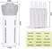 Travigo 4-in-1 Travel Dispenser Bottle, Includes Four Empty Reusable 1. 4 oz. (40 mLCosmetic Toiletry Containers for Sanitizer, Soap, Lotions, Skincare, Makeup Products (Pink Gray.