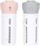 Travigo 4-in-1 Travel Dispenser Bottle, Includes Four Empty Reusable 1. 4 oz. (40 mLCosmetic Toiletry Containers for Sanitizer, Soap, Lotions, Skincare, Makeup Products (Pink Gray.