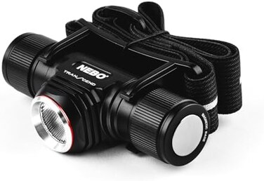 NEBO Transcend 1000-Lumen Headlamp Flashlight And Cap Light, USB Rechargeable LED Head Lamp For Camping, Hiking, Fishing with 5 Light Modes, Adjustable Reflective Head Strap, IPX7 Waterproof, Black.