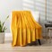PAVILIA Mustard Yellow Fleece Throw Blanket for Couch, Gold Soft Fuzzy Flannel Throw for Sofa, Luxury Plush Microfiber Bed Blanket, Cozy Home Decorative Velvet Gift Blanket, 50x60.