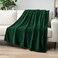 PAVILIA Emerald Green Fleece Throw Blanket for Couch, Dark Green Forest Super Soft Fuzzy Flannel Throw for Sofa, Luxury Plush Microfiber Bed Blanket, Cozy Home Decorative Velvet Gift Blanket, 50x60.