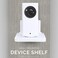 BRAINWAVZ Drill Free Wall Mount Shelf for Security Cameras, Baby Monitors, SpeakersMore, Universal Holder, Strong Adheasive, Easy to Install, No Mess, Screwless (White.