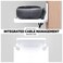 BRAINWAVZ Drill Free Wall Mount Shelf for Security Cameras, Baby Monitors, SpeakersMore, Universal Holder, Strong Adheasive, Easy to Install, No Mess, Screwless (White.