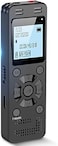 EVIDA 128GB Digital Voice Recorder Sound Recorder for Lectures Meetings - 9296 Hours Voice Activated Recording Device Audio Recorder with Playback,Password.
