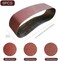 TPmax 6 x 48 in 6x48 Sanding Belt Pack 6-Inch x 48-Inch,6 Pcs(2 Each of 80 120 150 GritsAluminum Oxide for Sander 6x48in.