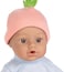ADORA 11" Soft Cuddly Grapefruit Baby Doll with Bottle, Beanie and Blue Top.