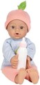ADORA 11" Soft Cuddly Grapefruit Baby Doll with Bottle, Beanie and Blue Top.