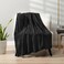 PAVILIA Fleece Blanket Throw Twin SizeSuper Soft, Plush, Luxury Flannel ThrowLightweight Microfiber Blanket for Sofa Couch Bed (Black, 60x80 inches.