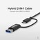 Plugable 2. 5G USB C and USB to Ethernet Adapter, 2-in-1 Adapter Compatible with USB-C Thunderbolt 3 or USB 3. 0, USB-C to RJ45 2. 5 Gigabit LAN Ethernet, Compatible with Mac and Windows, Black.