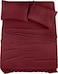 Utopia Bedding King Bed Sheets Set - 4 Piece Bedding - Brushed Microfiber - Shrinkage and Fade Resistant - Easy Care (King, Red Burgundy.
