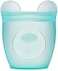 Zip Top Reusable 100% Silicone BabyKid Snack Containers- The only containers That Stand up, Stay Open and Zip Shut. No Lids. Made in The USA - Full Set of 4.