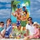 Blulu Hawaiian Aloha Party Decorations Luau Couple Photo Prop, Giant Fabric Hawaiian Luau Photo Booth Background, Funny Luau Couple Photo Door Banner for Luau Party or Beach Party Supplies Favors, 6 x