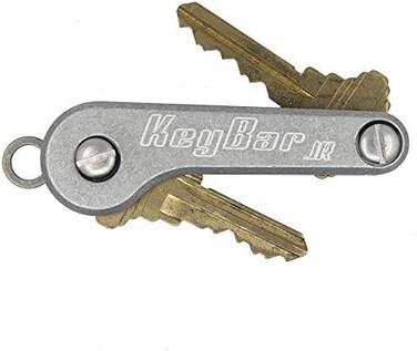 KeyBar JR Key Organizer EDC ToolEveryday Carry Compact Key Holder Multi-Tool and Keychain Organizer (Holds 4-5 KeysMade in the USA.