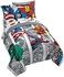 Jay Franco Marvel Avengers Comic Cool 5 Piece Twin Bed Set - Includes ComforterSheet Set - Bedding Features Captain America, Spiderman, Iron Man, Hulk,Thor - Super Soft (Official Marvel Product.