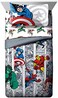 Jay Franco Marvel Avengers Comic Cool 5 Piece Twin Bed Set - Includes ComforterSheet Set - Bedding Features Captain America, Spiderman, Iron Man, Hulk,Thor - Super Soft (Official Marvel Product.
